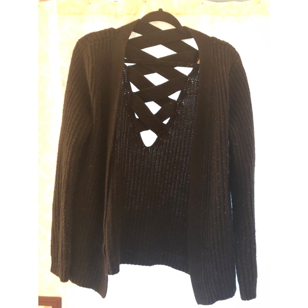 Black cardigan
